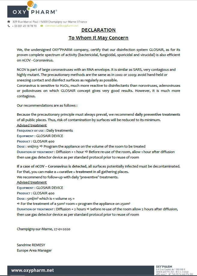 Glosair Declaration